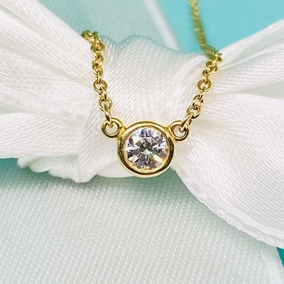 Tiffany & Co .14ct Diamond by the yard Elsa PerettiAU750 16” BOX MSRP $1400!